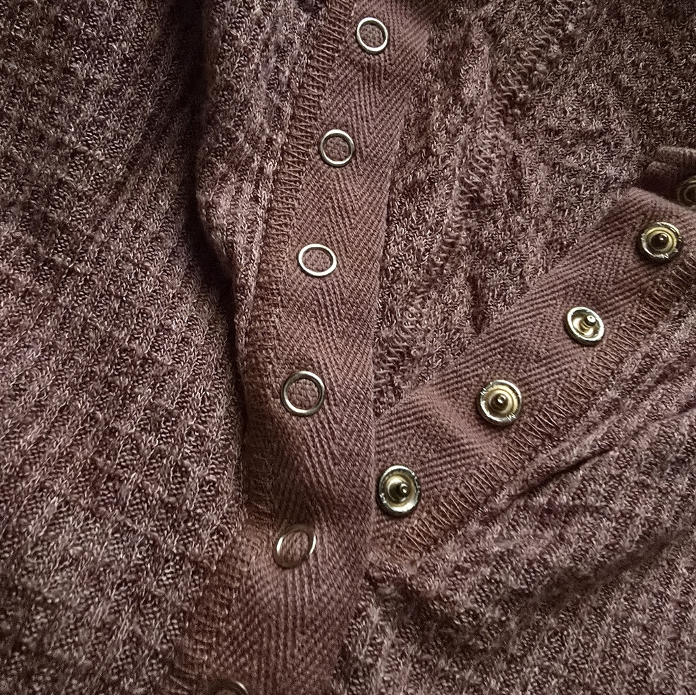 Free People Waffle Knit Thermal Henley